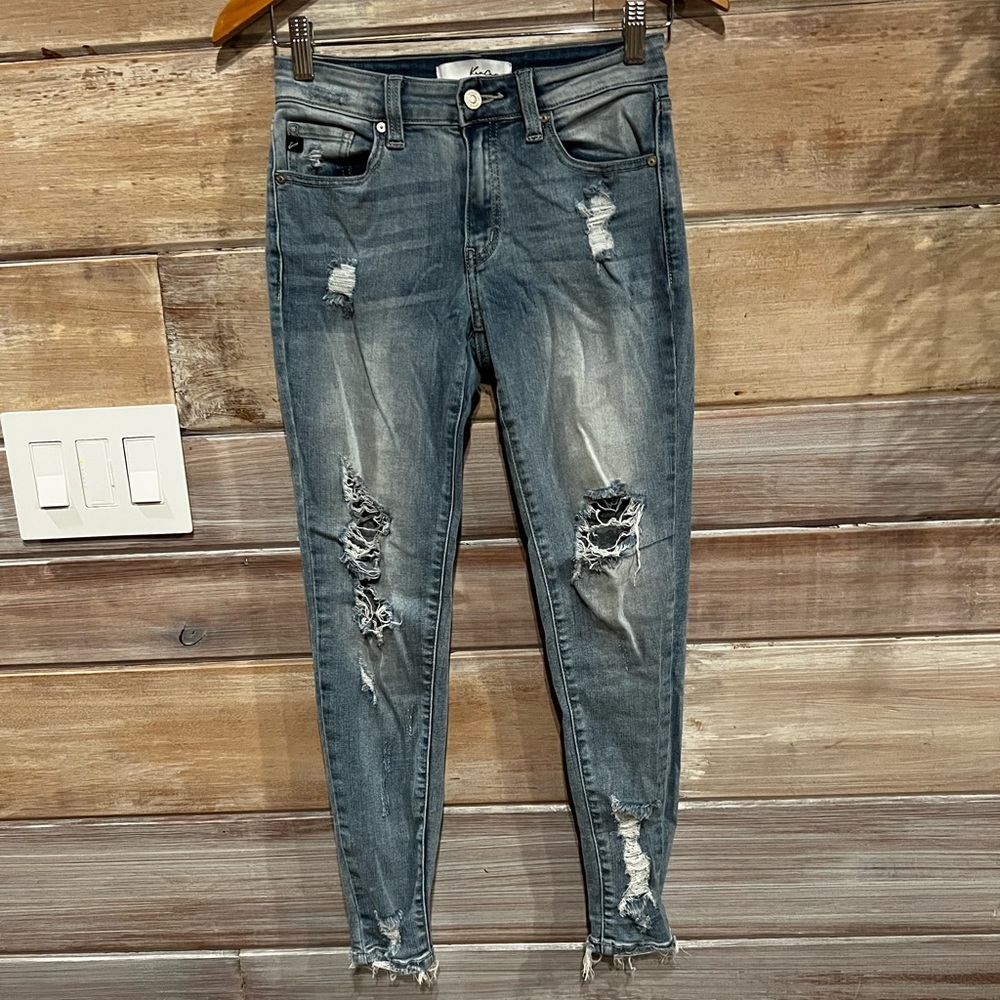 KanCan Eden Mid Rise Ankle Skinny Jean size 3/25